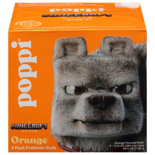 Poppi Prebiotic Soda, Orange