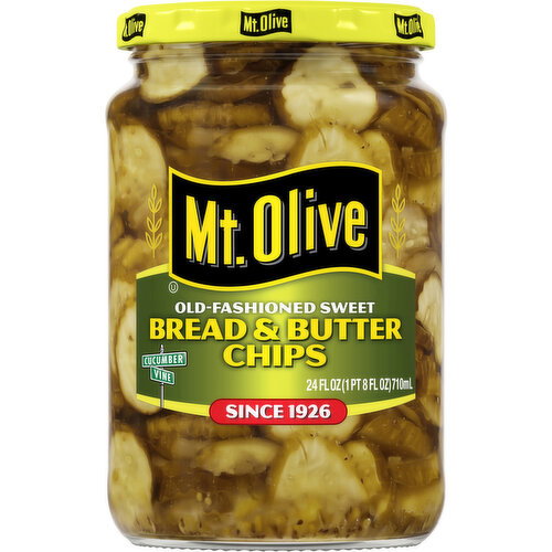 Mt. Olive Old-Fashioned Sweet Bread & Butter Pickle Chips Image 1 of 6