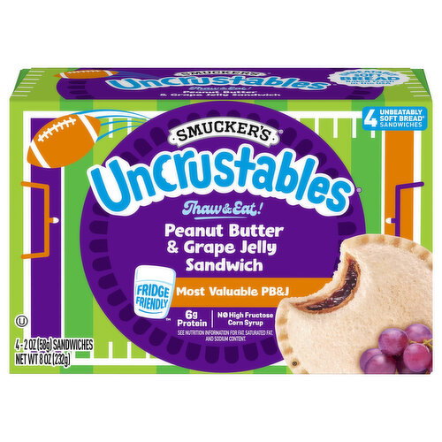 Smucker's Peanut Butter & Grape Jelly Sandwich Image 1 of 6
