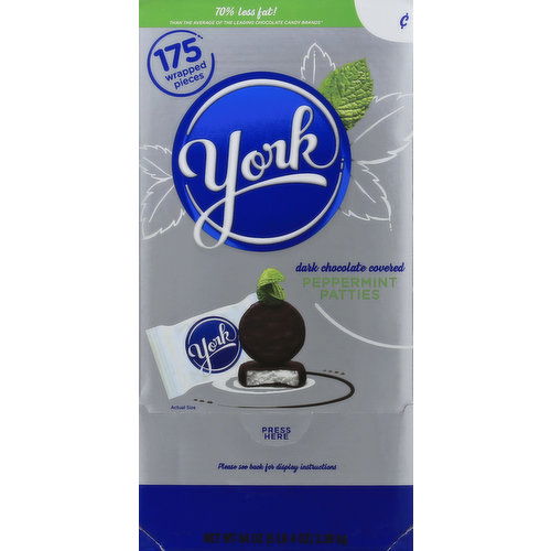 York Peppermint Patties, Dark Chocolate Covered