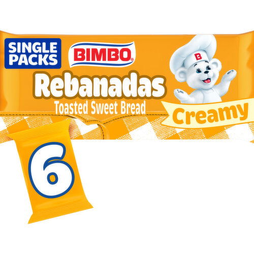 Bimbo Sweet Toast, 6 packs, 11.64 oz