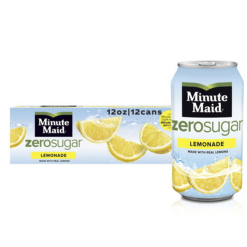 Minute Maid Zero Sugar Lemonade Fridge Pack Cans