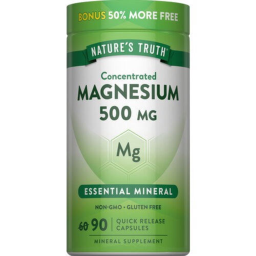 Nature's Truth Capsules 500 mg Magnesium