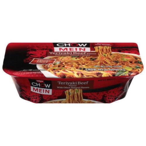 Nissin Chow Mein Noodles, Teriyaki Beef Flavor