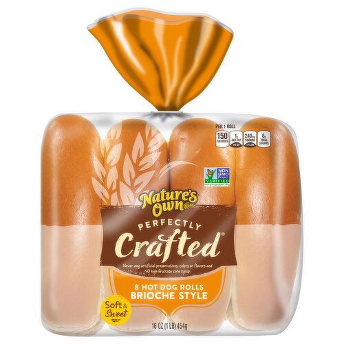 Nature's Own Brioche Style Hot Dog Rolls