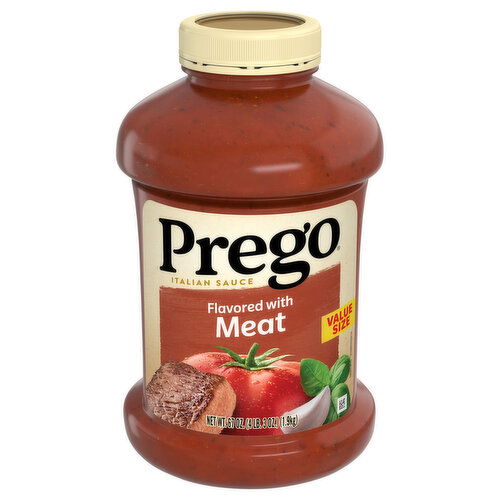 Prego Italian Sauce, Flavored with Meat