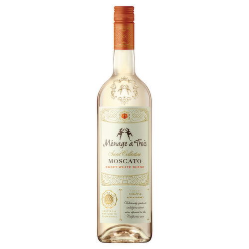 Menage a Trois Sweet White Blend Collection Moscato California Wine