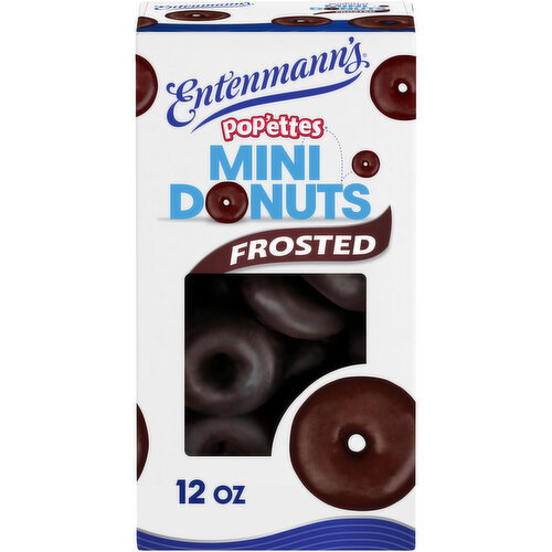 Entenmann's Frosted Chocolate Mini Mini Donuts, 12 oz