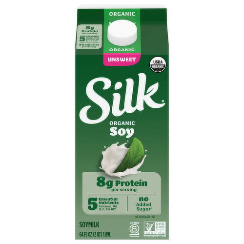 Silk Organic Unsweet Soymilk