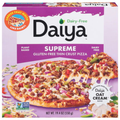 Daiya Pizza, Gluten-Free, Thin Crust, Supreme