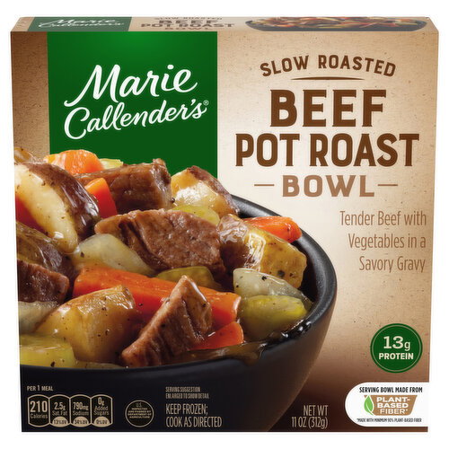 Marie Callender's Slow Roasted Beef Pot Roast Bowl Frozen Meal Image 1 of 6