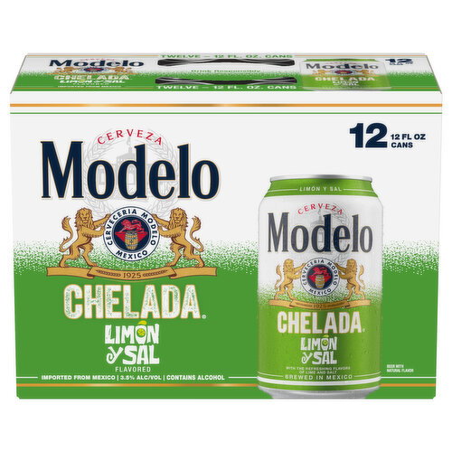 Modelo Chelada Limon Y Sal Flavored Beer