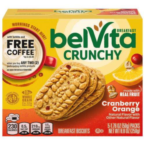 belVita Cranberry Orange Breakfast Biscuits