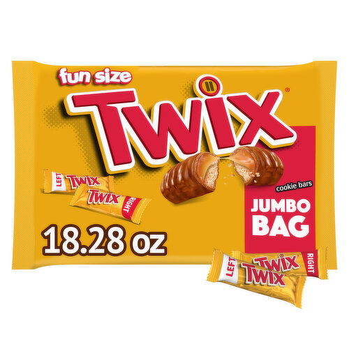 Twix Caramel Fun Size Chocolate Cookie Candy Bars