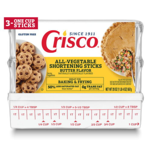 Crisco All-Vegetable Butter Flavor Shortening Sticks Image 1 of 6