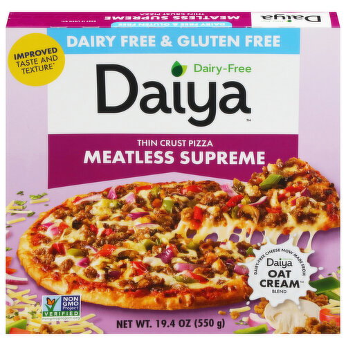 Daiya Dairy Free & Gluten Free Thin Crust Meatless Supreme Pizza