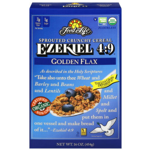 Food for Life Sprouted Crunchy Golden Flax Cereal