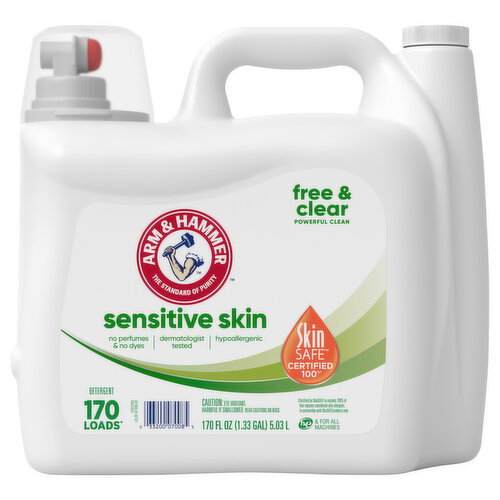 Arm & Hammer Detergent, Sensitive Skin, Free & Clear Image 1 of 5