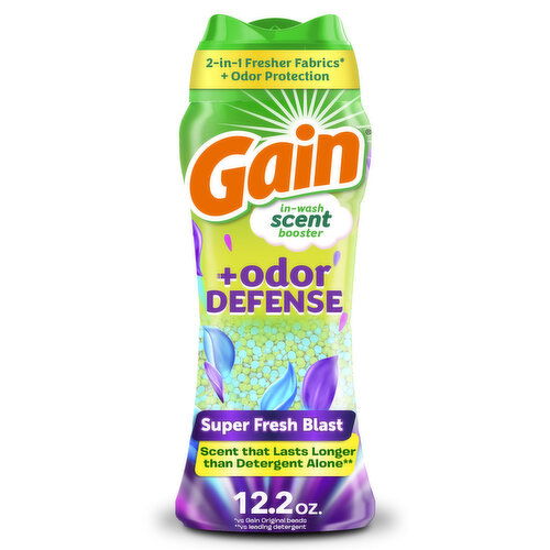 Gain Odor Defense In-wash Scent Booster, Super Fresh Blast scent