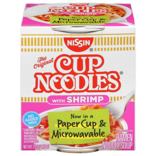 Nissin Ramen Noodle Soup, with Shrimp