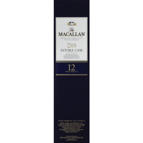 The Macallan Whisky, Scotch, Highland Single Malt, 12 Years Old