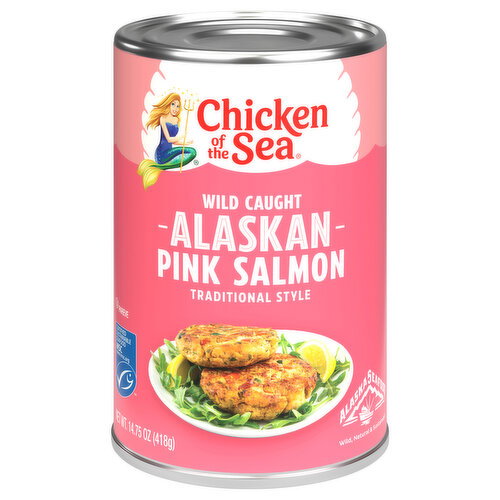 Chicken of the Sea Wild Caught Alaskan Traditional Style Pink Salmon