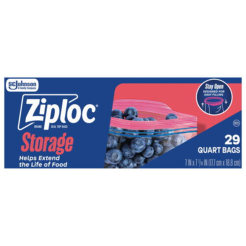 Ziploc Storage Quart Bags