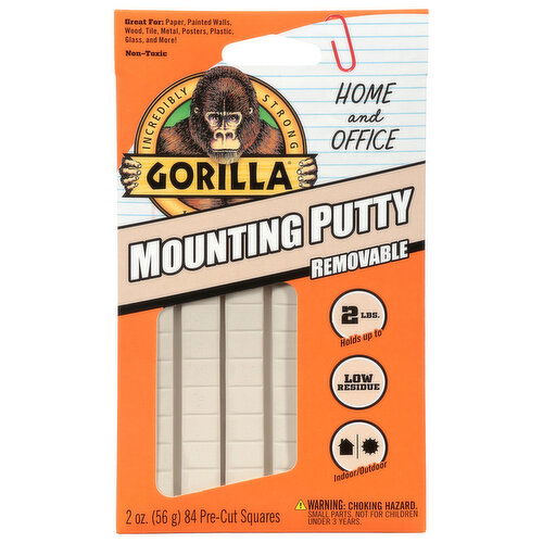 Gorilla Home and Office Removable Mounting Putty