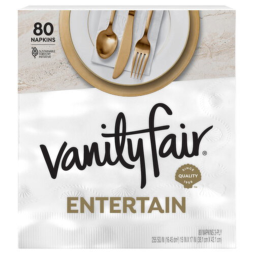 Vanity Fair 2-Ply Entertain Napkins Image 1 of 4