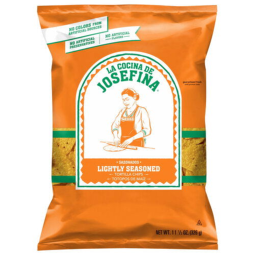 LA Cocina De Josefina Tortilla Chips, Lightly Seasoned
