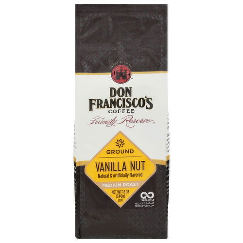 Don Francisco's Coffee, Ground, Medium Roast, Vanilla Nut