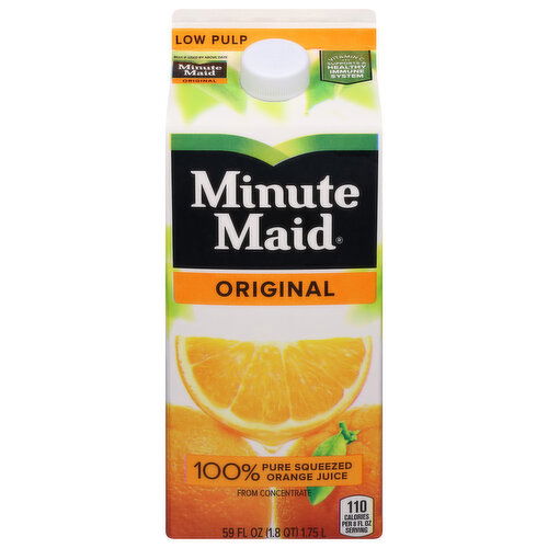 Minute Maid Orange Juice, Low Pulp, Original