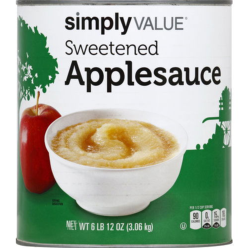 Simply Value Apple Sauce, Sweetened