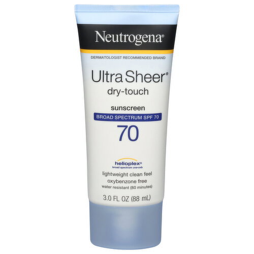 Neutrogena Sunscreen, Dry-Touch, Broad Spectrum SPF 70