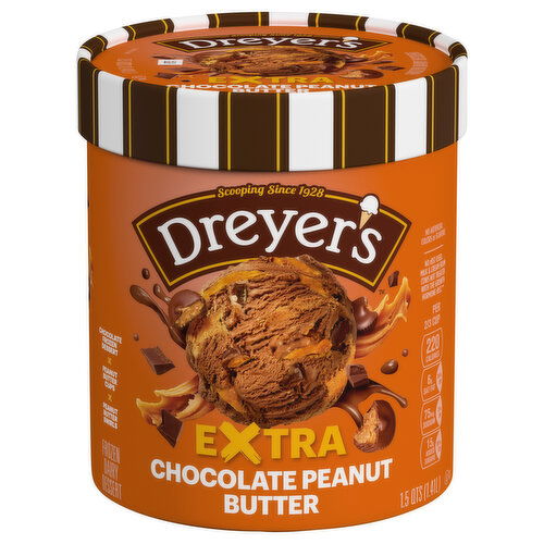 Dreyer's Frozen Dairy Dessert, Extra Chocolate Peanut Butter