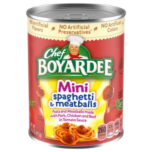 Chef Boyardee Mini Spaghetti & Meatballs