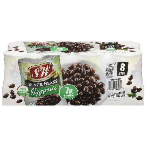 S&W Organic Black Beans