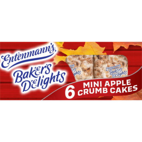 Entenmann's Apple Brown Sugar Mini Crumb Cakes, 6 packs, 12.25 oz