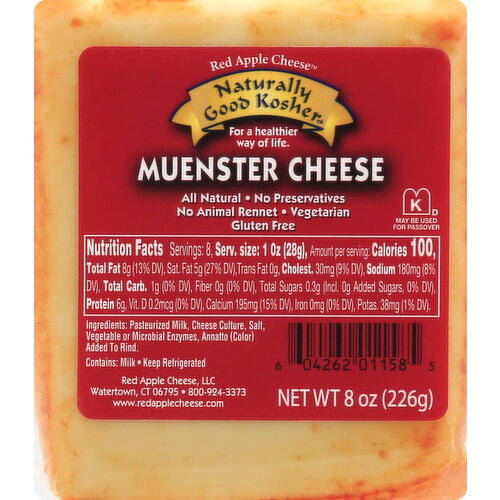 Red Apple Cheese Cheese, Muenster