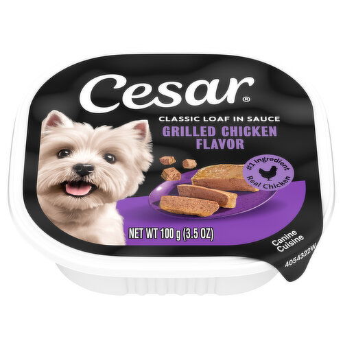 Cesar Classic Loaf in Sauce Grilled Chicken Flavor Canine Cuisine