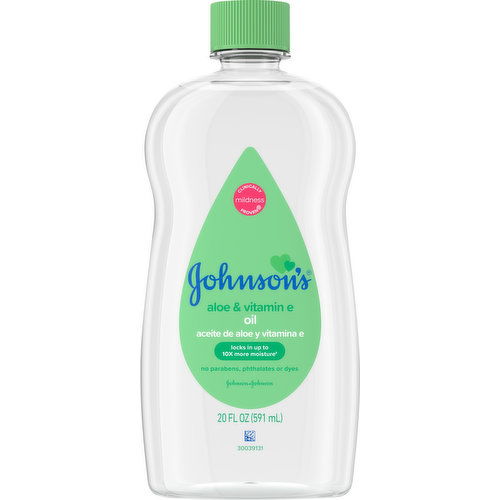 Johnsons Baby Oil, Aloe & Vitamin E