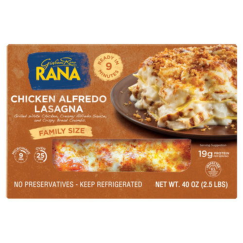 Rana Chicken Alfredo Lasagna, Family Size