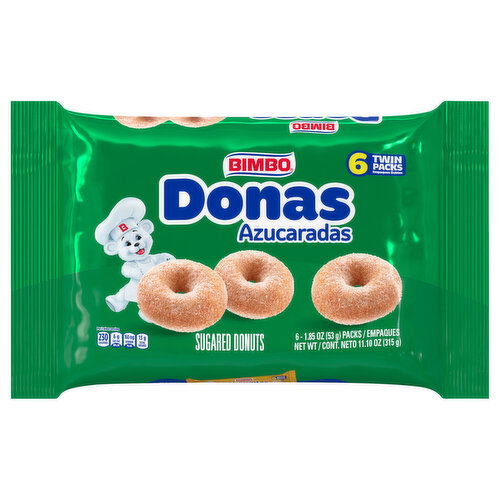 Bimbo Sugared Donuts, Twin Packs