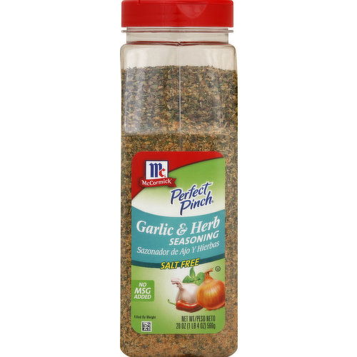 McCormick Seasoning, Salt Free, Garlic & Herb