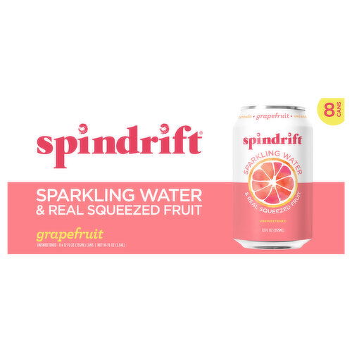 Spindrift Unsweetened Grapefruit Sparkling Water