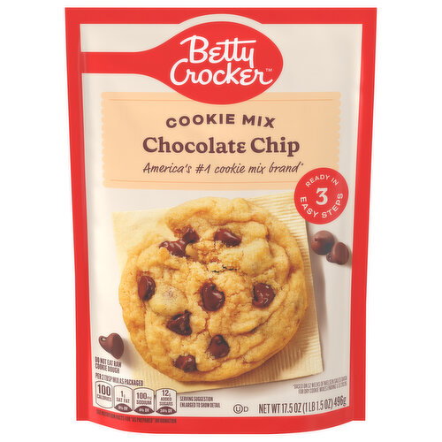 Betty Crocker Chocolate Chip Cookie Mix Image 1 of 6