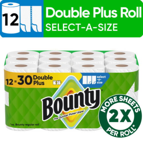 Bounty Paper Towels Select-A-Size Image 1 of 6