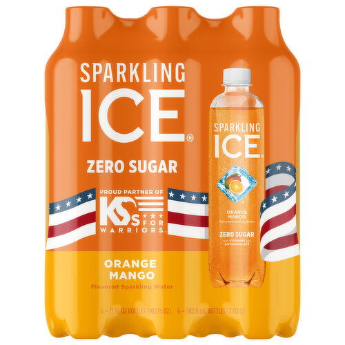 Sparkling Ice Zero Sugar Orange Mango Sparkling Water