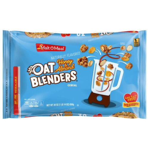 Malt O Meal Cereal, Honey & Almond, Oat Blenders, Super Size