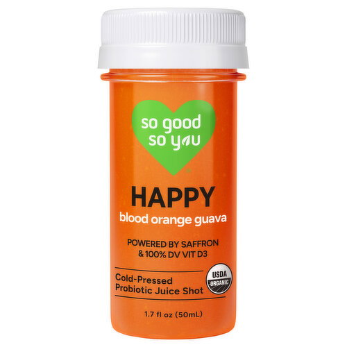 So Good So You Happy Blood Orange Guava Probiotic Juice Shot